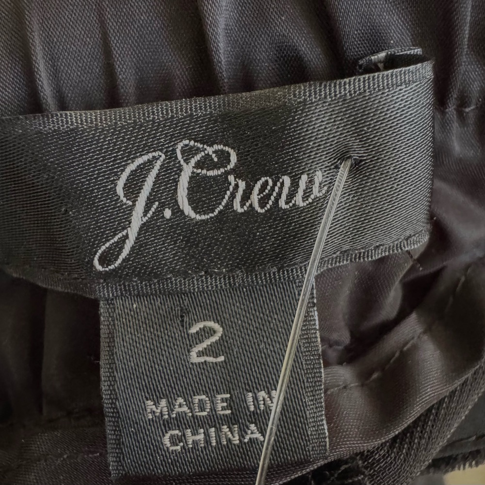 J. Crew Women's Black Velvet Pants - Picture 2 of 2